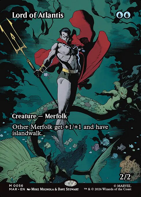 Lord of Atlantis (Borderless) (Foil) - Marvel Universe Eternal-Legal