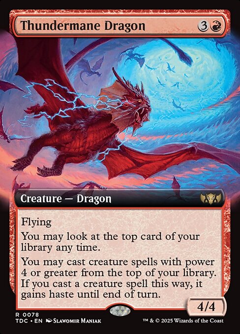 Thundermane Dragon (Extended Art) - Commander: Tarkir: Dragonstorm