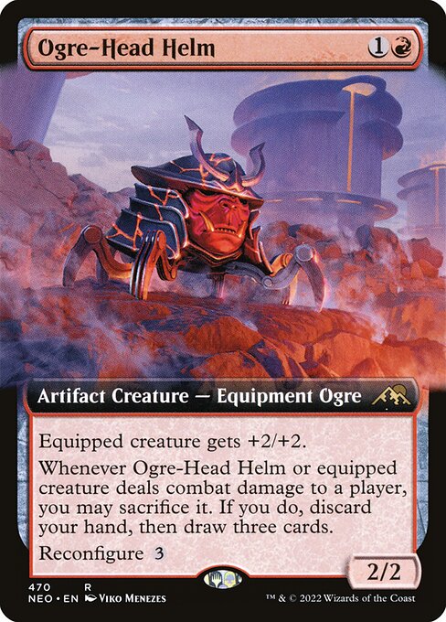 Ogre-Head Helm (Extended Art) - Kamigawa: Neon Dynasty