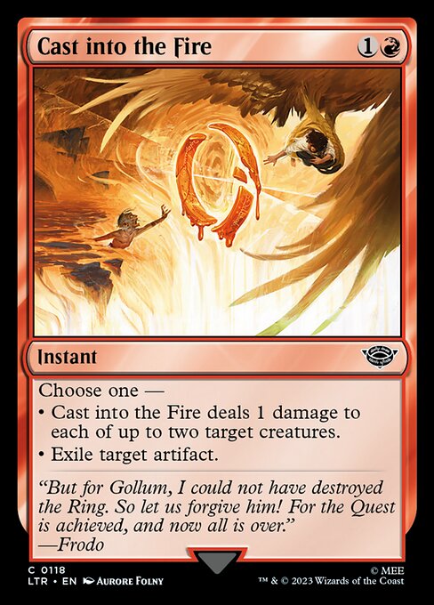 Cast into the Fire (Foil) - Universes Beyond: The Lord of the Rings: Tales of Middle-earth