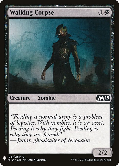 Walking Corpse - The List Reprints