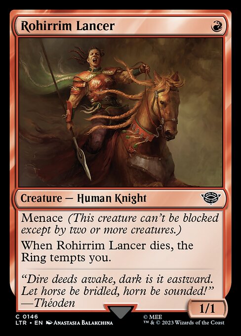 Rohirrim Lancer (Foil) - Universes Beyond: The Lord of the Rings: Tales of Middle-earth