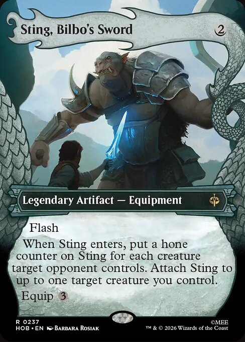 Sting, Bilbo's Sword (Showcase) (Foil) - The Hobbit