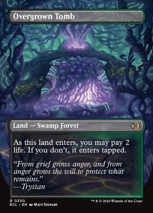 Overgrown Tomb (Borderless) (Foil) - Lorwyn Eclipsed