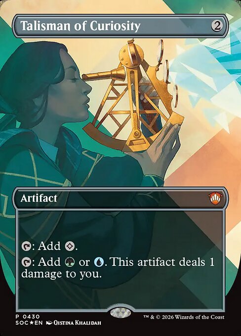 Talisman of Curiosity (Borderless) (Foil) - Commander: Secrets of Strixhaven