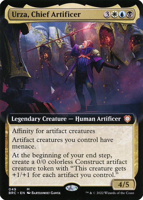Urza, Chief Artificer (Extended Art) - Commander: The Brothers' War