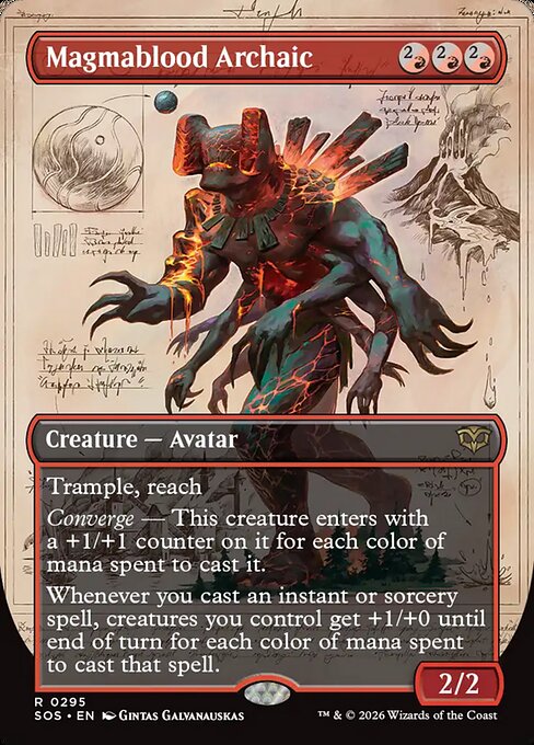 Magmablood Archaic (Borderless) - Secrets of Strixhaven