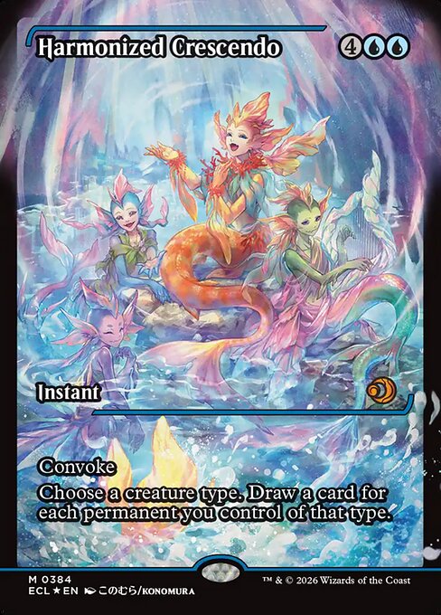 Harmonized Crescendo (0384) (Showcase) (Foil) - Lorwyn Eclipsed
