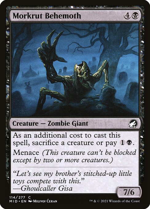 Morkrut Behemoth (Foil) - Innistrad: Midnight Hunt