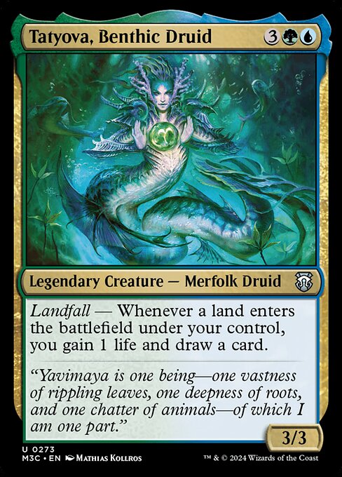 Tatyova, Benthic Druid (Foil) - Commander: Modern Horizons 3