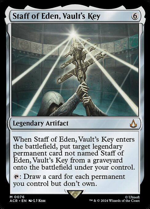 Staff of Eden, Vault's Key (Foil) - Universes Beyond: Assassin's Creed