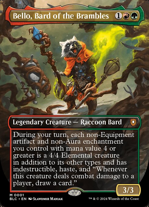 Bello, Bard of the Brambles (Borderless) - Commander: Bloomburrow