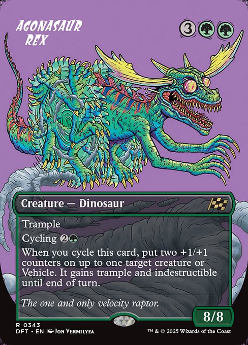 Agonasaur Rex (Borderless) (Foil) - Aetherdrift