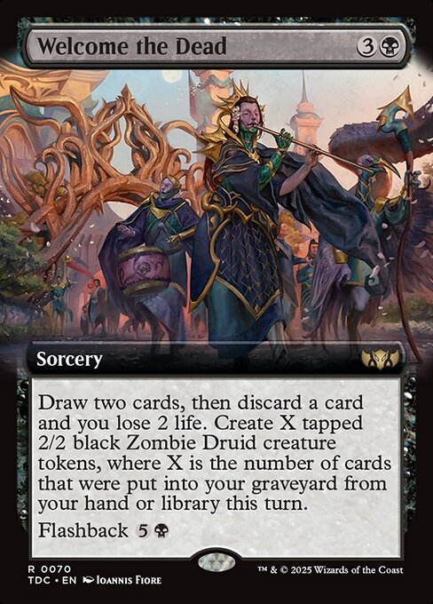 Welcome the Dead (Extended Art) - Commander: Tarkir: Dragonstorm