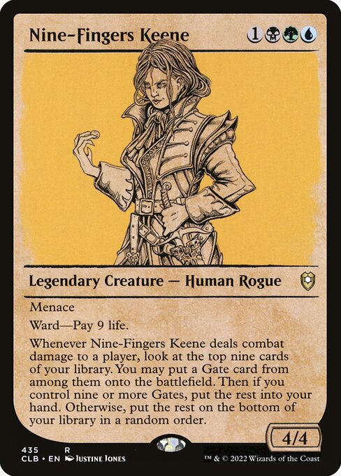 Nine-Fingers Keene (Showcase) - Commander Legends: Battle for Baldur's Gate