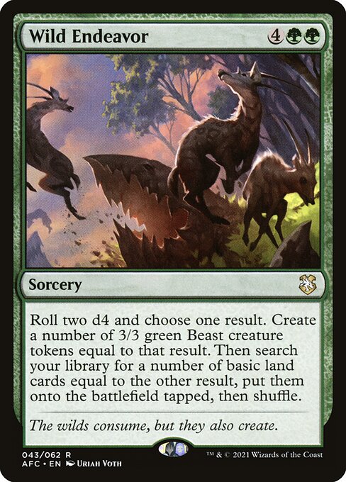 Wild Endeavor - Commander: Adventures in the Forgotten Realms