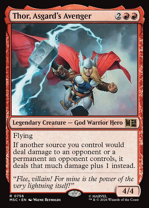 Thor, Asgard's Avenger - Commander: Marvel Super Heroes