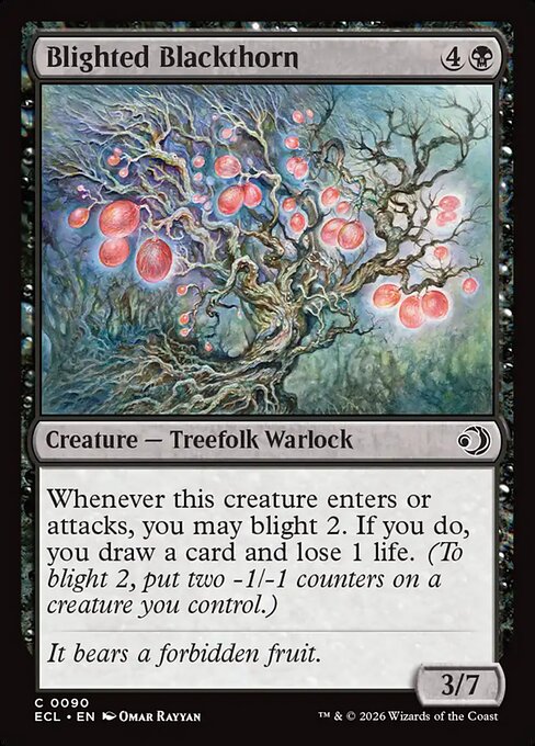 Blighted Blackthorn - Lorwyn Eclipsed