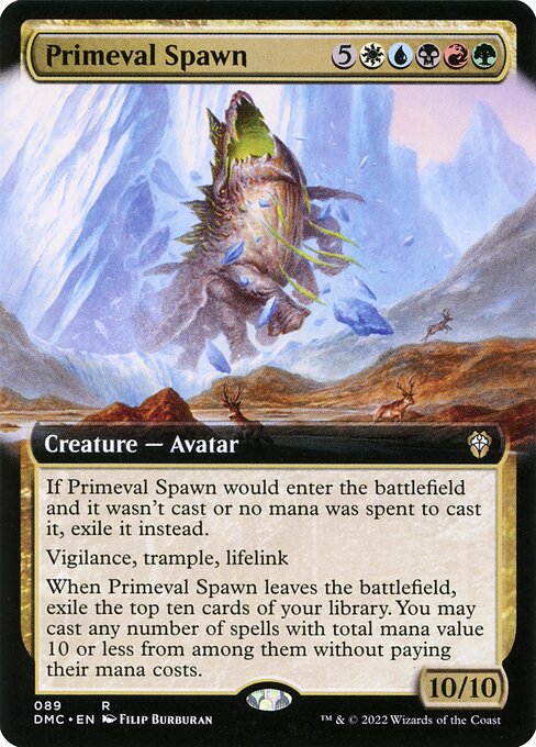 Primeval Spawn (Extended Art) - Commander: Dominaria United