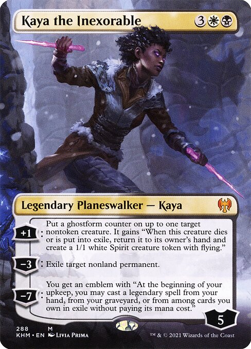 Kaya the Inexorable (Borderless) (Foil) - Kaldheim