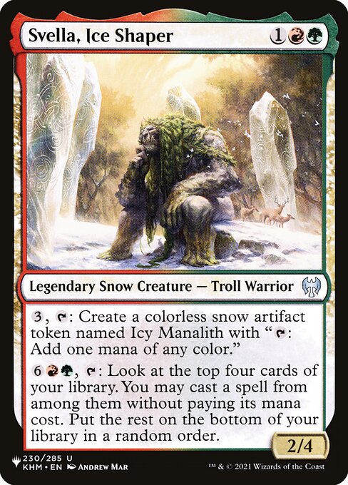 Svella, Ice Shaper - The List Reprints