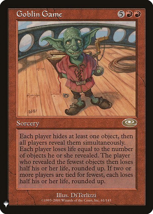 Goblin Game - The List Reprints