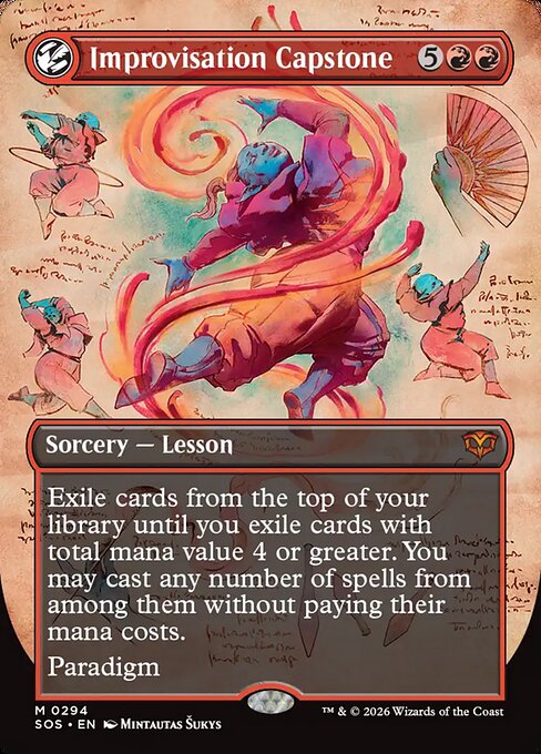Improvisation Capstone (Borderless) - Secrets of Strixhaven