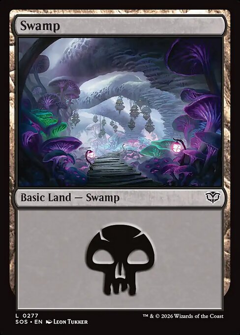 Swamp (0277) (Foil) - Secrets of Strixhaven