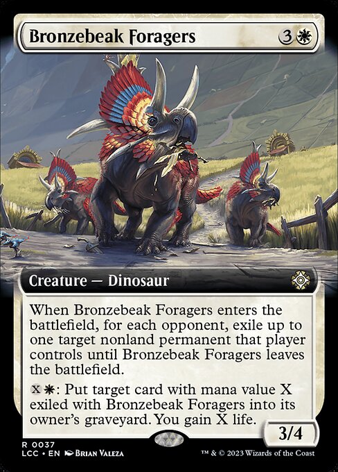 Bronzebeak Foragers (Extended Art) - Commander: The Lost Caverns of Ixalan