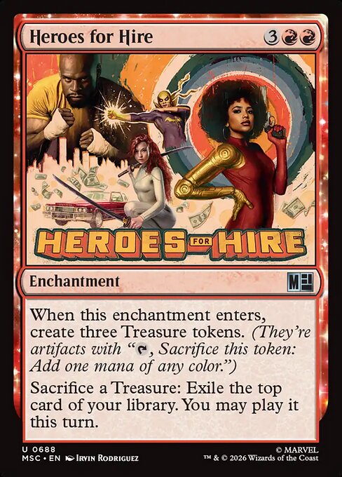 Heroes for Hire (Foil) - Commander: Marvel Super Heroes