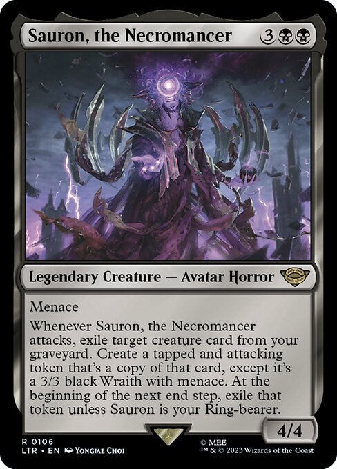 Sauron, the Necromancer (Foil) - Universes Beyond: The Lord of the Rings: Tales of Middle-earth