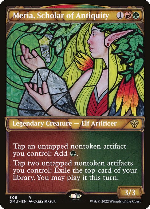 Meria, Scholar of Antiquity (Showcase) - Dominaria United