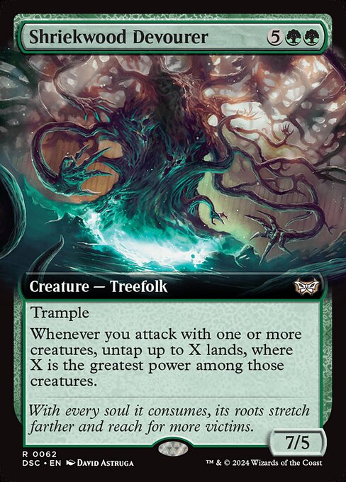 Shriekwood Devourer (Extended Art) - Commander: Duskmourn: House of Horror