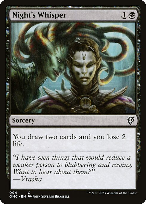 Night's Whisper - Commander: Phyrexia: All Will Be One