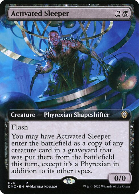 Activated Sleeper (Extended Art) (Foil) - Commander: Dominaria United