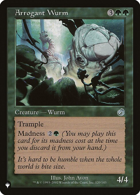 Arrogant Wurm - The List Reprints