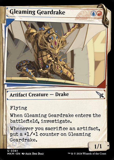 Gleaming Geardrake (Showcase) - Murders at Karlov Manor