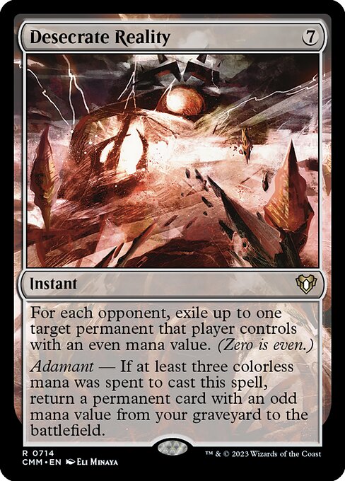 Desecrate Reality - Commander Masters