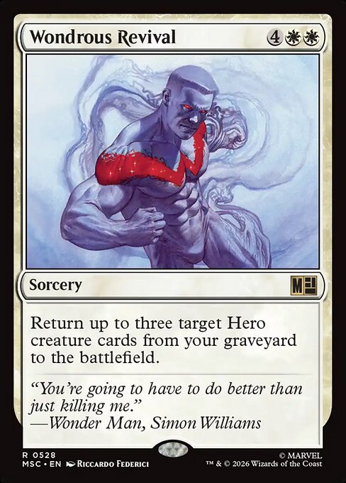 Wondrous Revival - Commander: Marvel Super Heroes