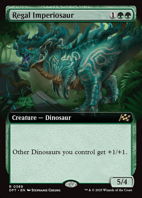 Regal Imperiosaur (Extended Art) (Foil) - Aetherdrift