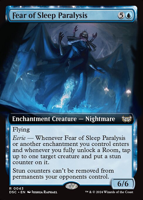 Fear of Sleep Paralysis (Extended Art) - Commander: Duskmourn: House of Horror