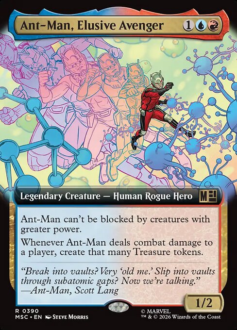 Ant-Man, Elusive Avenger (Extended Art) - Commander: Marvel Super Heroes
