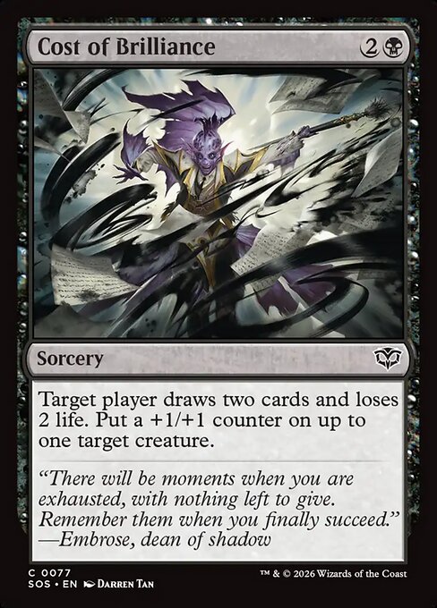 Cost of Brilliance (Foil) - Secrets of Strixhaven