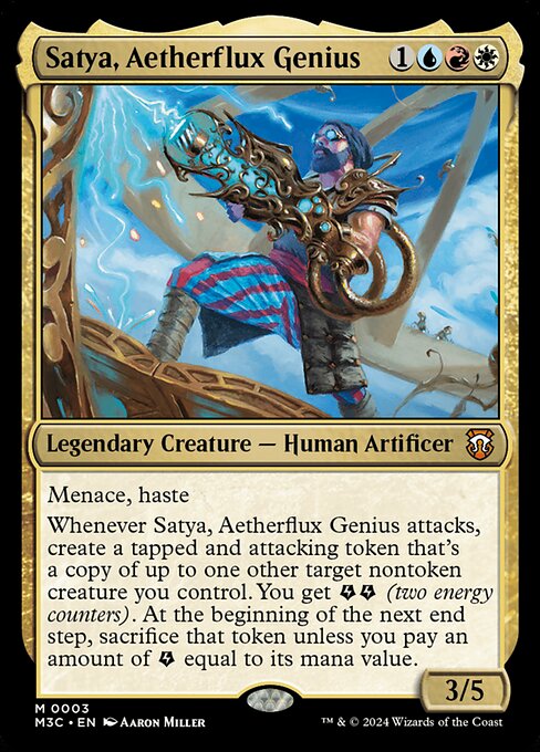 Satya, Aetherflux Genius - Commander: Modern Horizons 3