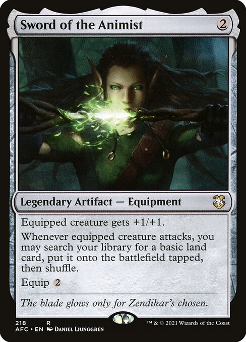 Sword of the Animist - Commander: Adventures in the Forgotten Realms