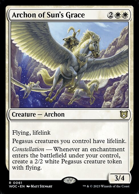 Archon of Sun's Grace - Commander: Wilds of Eldraine