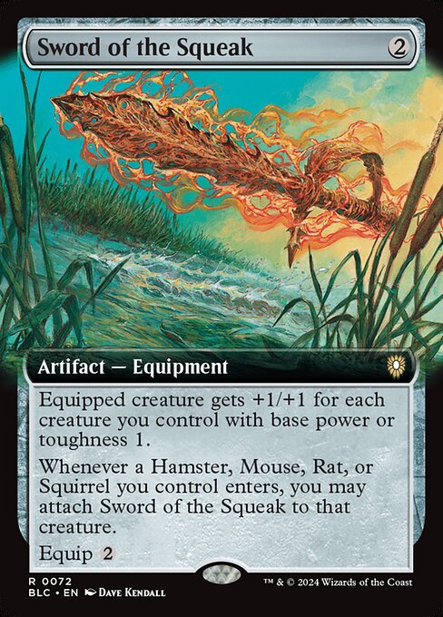 Sword of the Squeak (Extended Art) - Commander: Bloomburrow