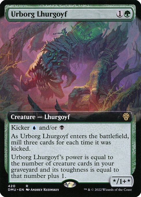 Urborg Lhurgoyf (Extended Art) - Dominaria United
