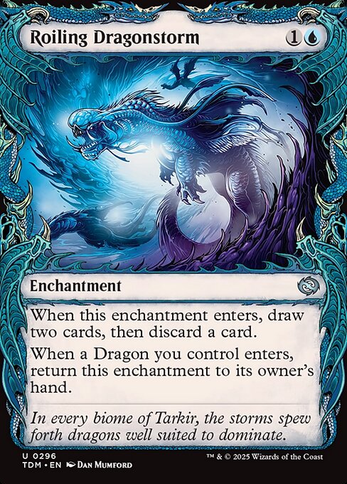Roiling Dragonstorm (Showcase) (Foil) - Tarkir: Dragonstorm