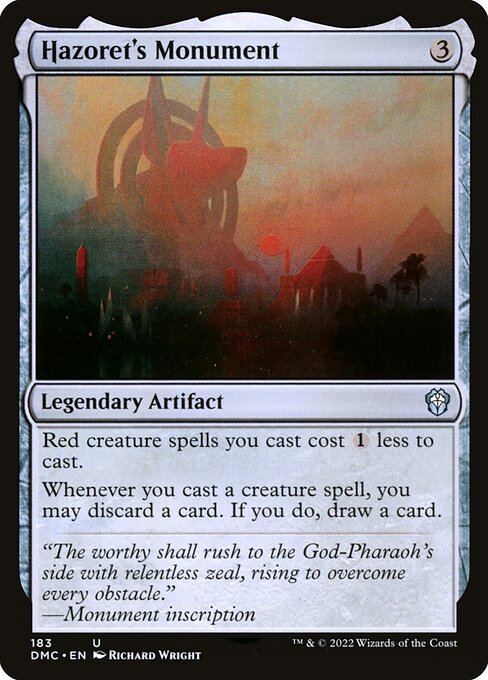 Hazoret's Monument - Commander: Dominaria United
